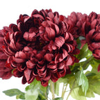 70cm Artificial Red Chrysanthemum Glass Ball Vase