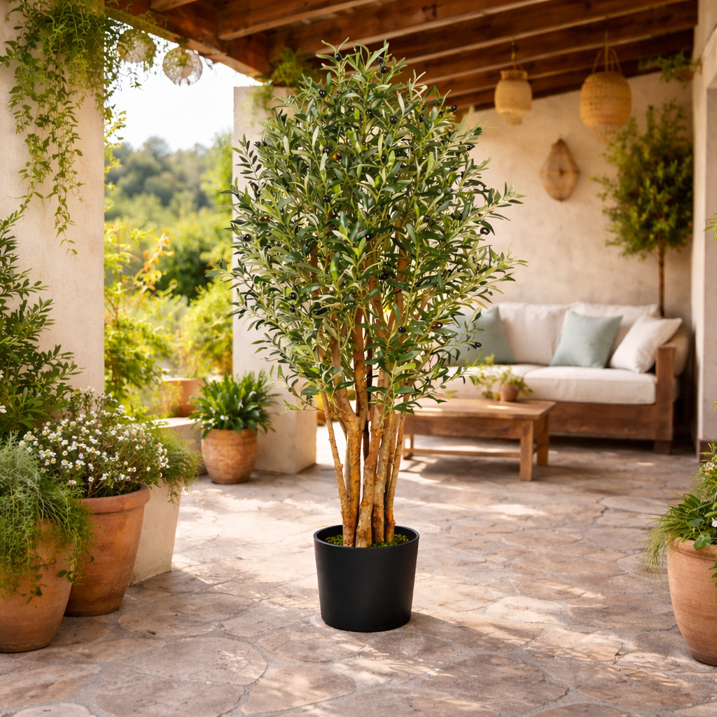 125cm Luxury Artificial Olive Tree Premium Range
