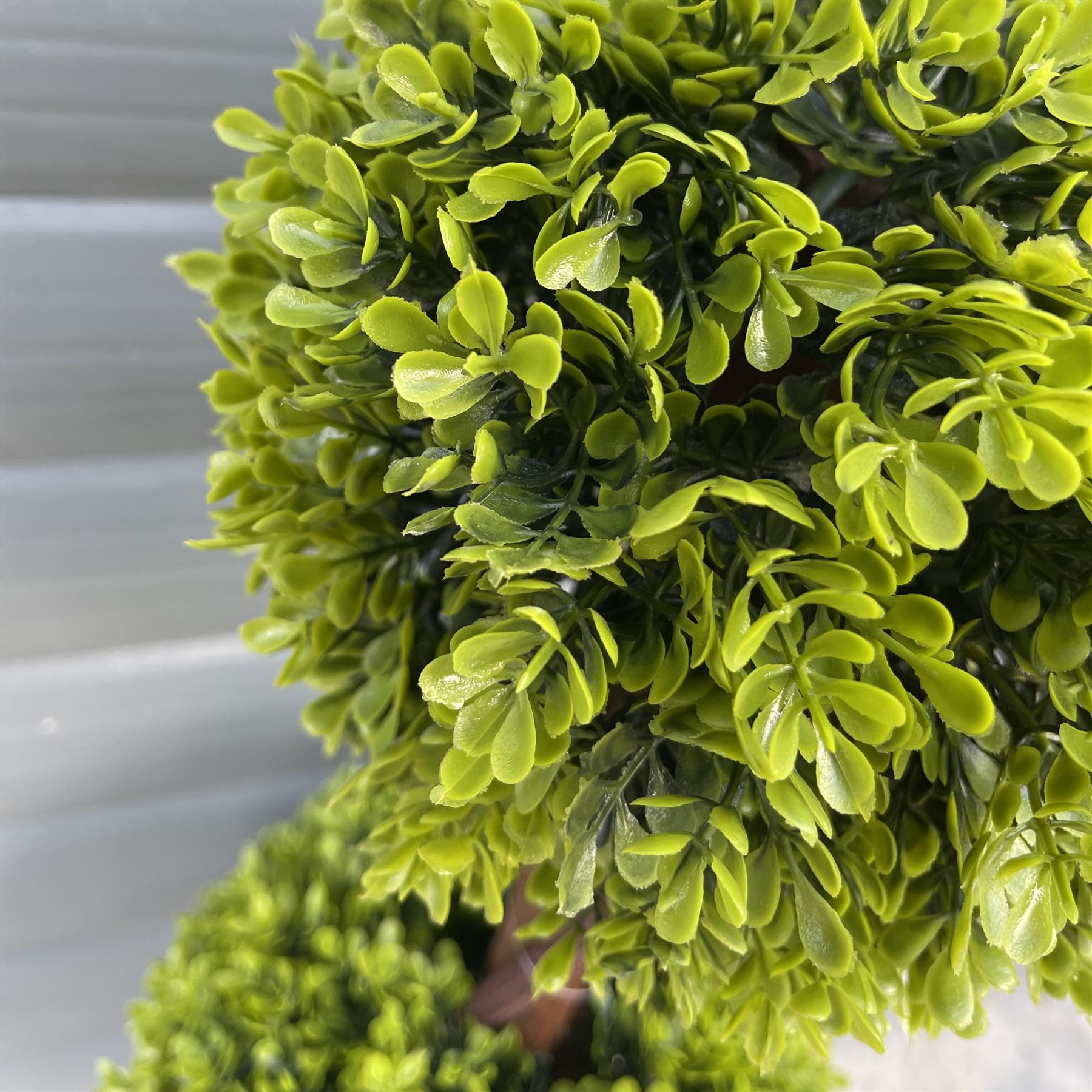 90cm Artificial Green Double Ball Topiary Tree