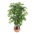 90cm Artificial Ficus Tree -Copper Planter
