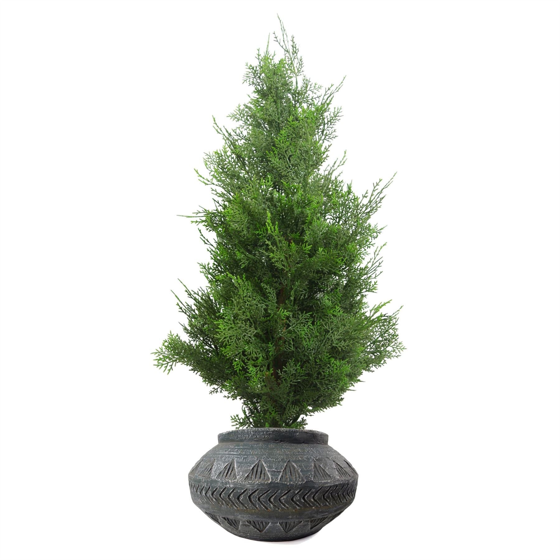 x 40cm Large Grey Gliese Triangle Planter 21cm