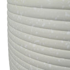46cm x 40cm Mikos Extra Large Ridged Composite Planter Stone Colour